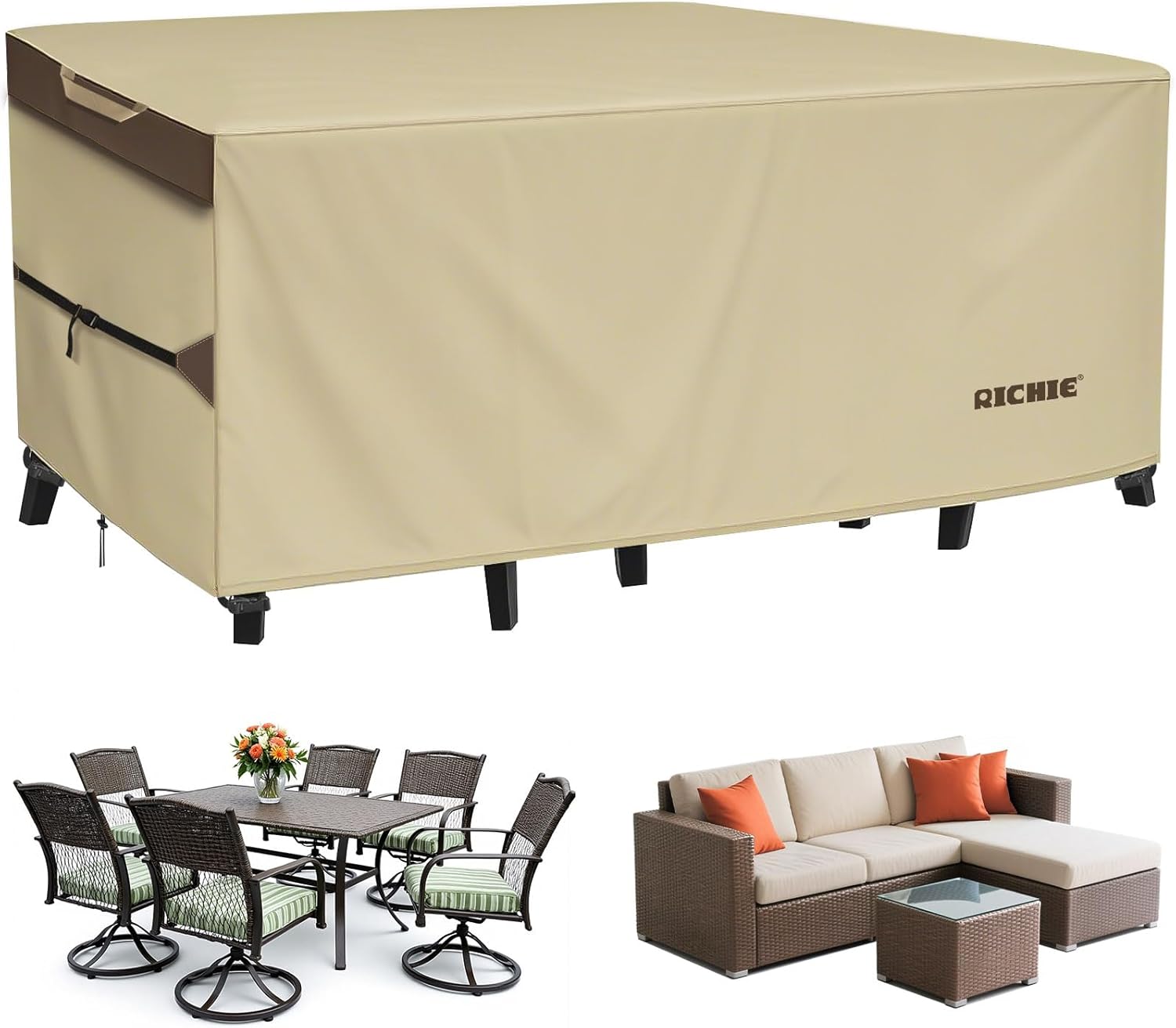 Outdoor Furniture Covers Waterproof - Heavy Duty Outdoor Patio Furniture Cover