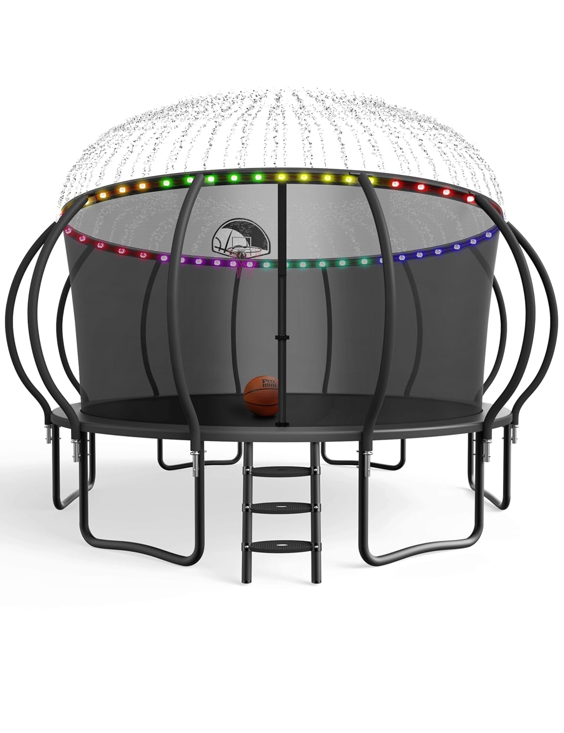 Outdoor Furniture Heavy - Large Outdoor Trampoline with Basketball Hoop