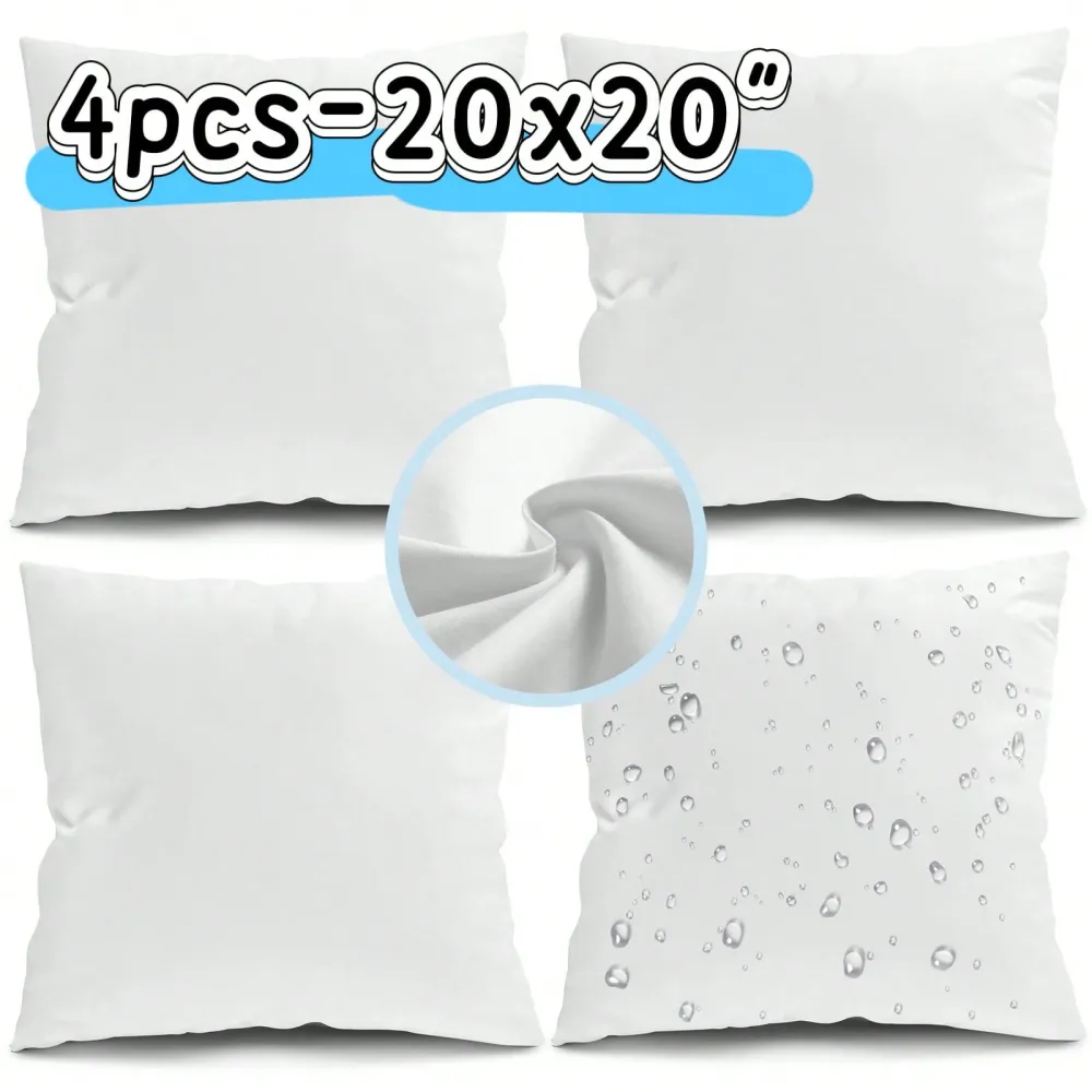 Outdoor Furniture Quick Dry - 4 Pack Weather Outdoor Pillow Inserts,