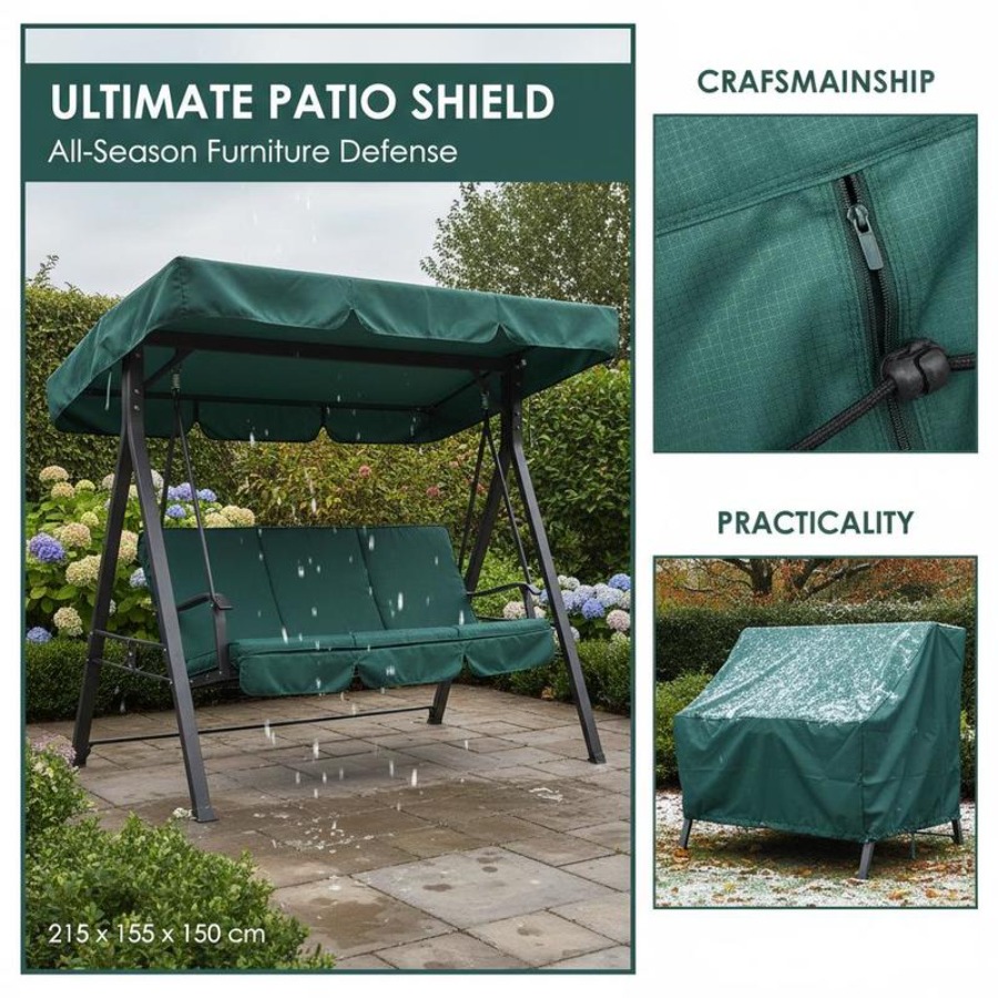 Patio 3 Seater Swing Chair Ben - Outdoor Furniture Covers Waterproof 评论和价格