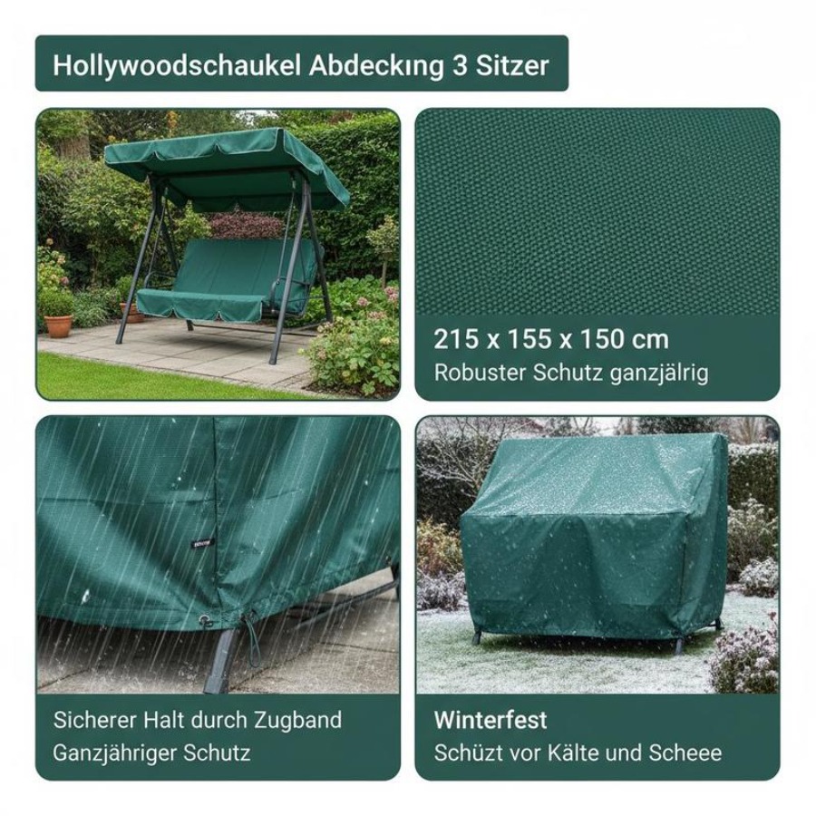 Patio 3 Seater Swing Chair Ben - Outdoor Furniture Covers Waterproof 评论和价格