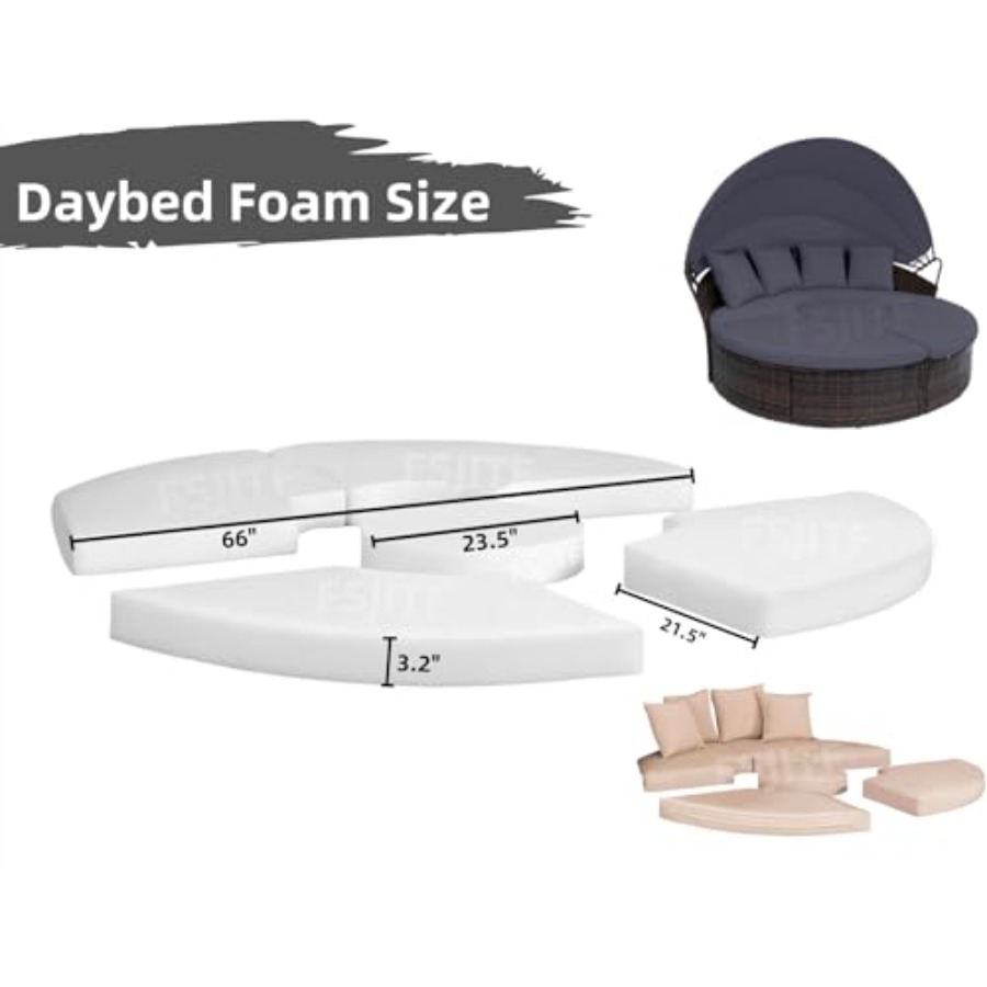Outdoor Furniture Round Foam 6 - Outdoor Furniture Upholstery 评论和价格