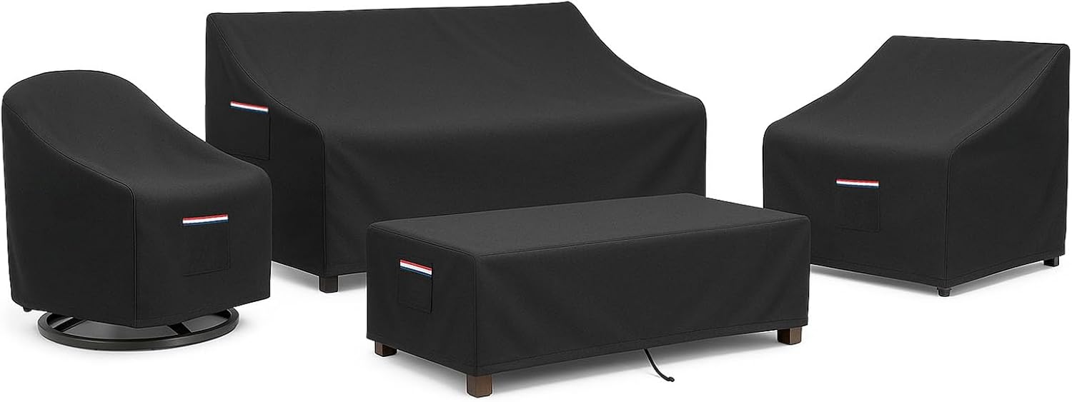 4-Piece Patio Furniture Cover  - Outdoor Furniture Heavy 评论和价格