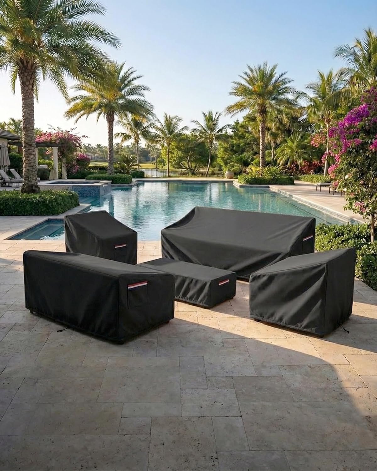 4-Piece Patio Furniture Cover  - Outdoor Furniture Heavy 评论和价格