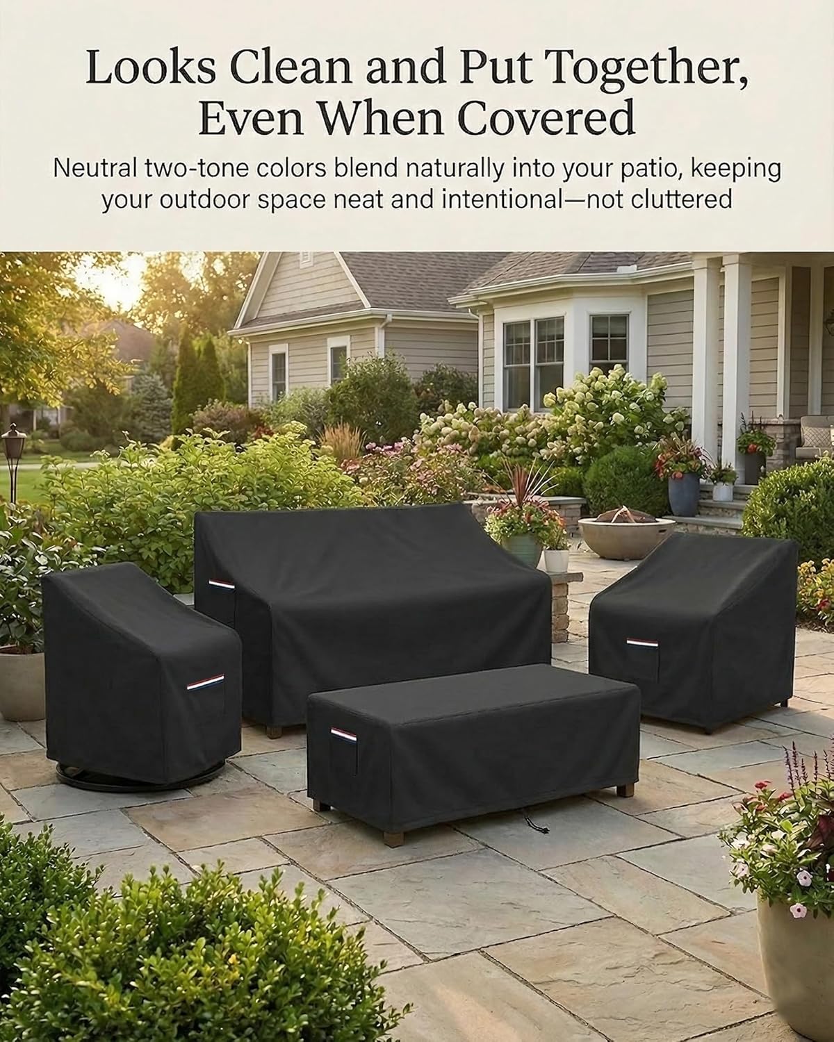 4-Piece Patio Furniture Cover  - Outdoor Furniture Heavy 评论和价格