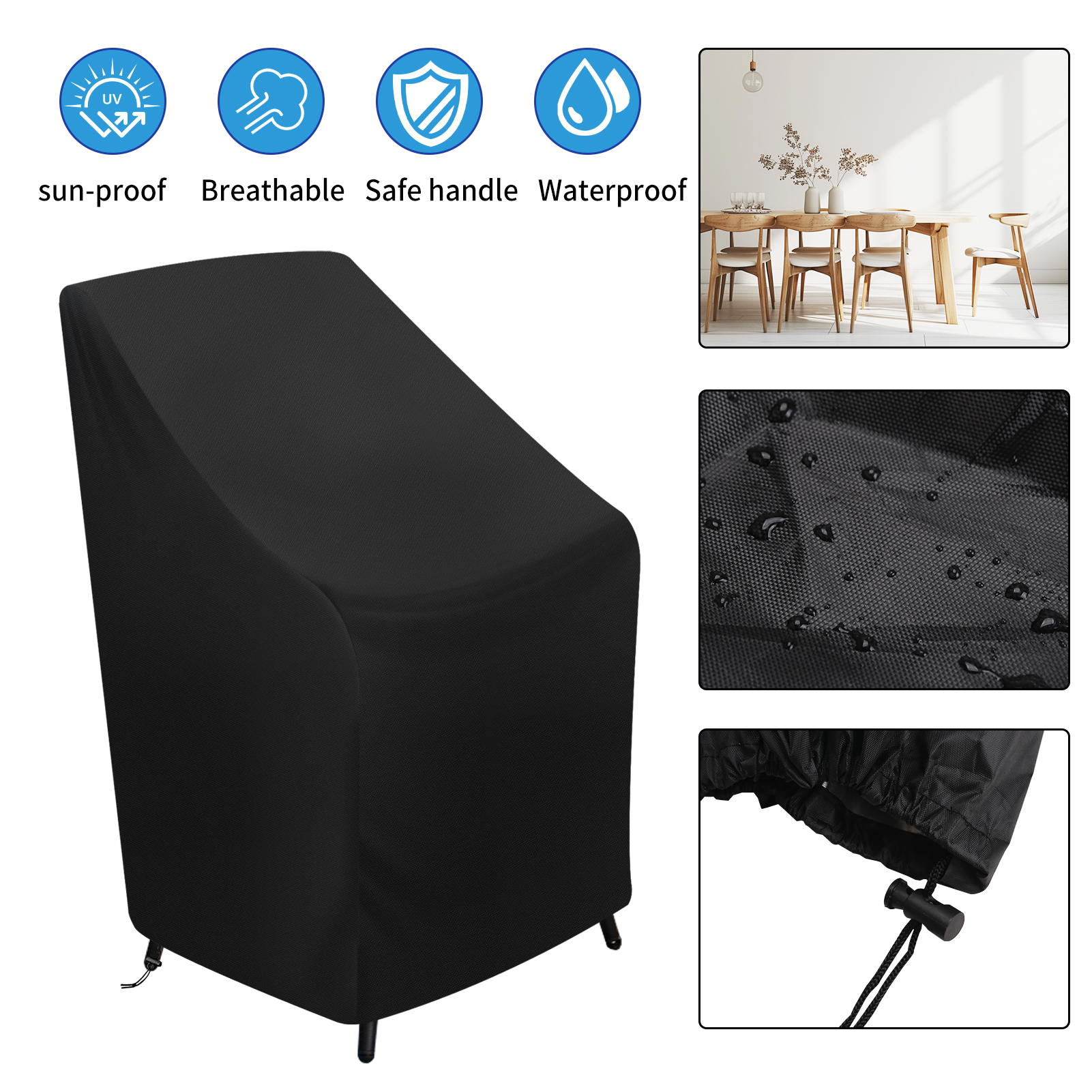 Waterproof Garden Chair Covers - Outdoor Furniture Replacement Fabric 评论和价格