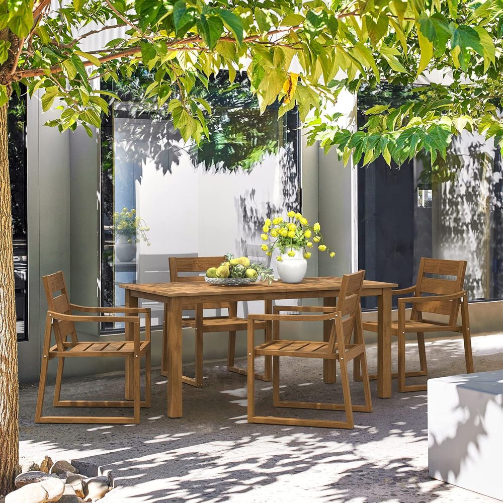 5-Piece Outdoor Dining Set, Pa - Outdoor Furniture Oil 评论和价格
