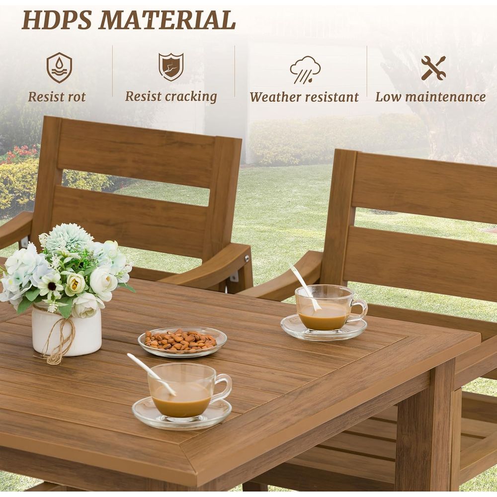 5-Piece Outdoor Dining Set, Pa - Outdoor Furniture Oil 评论和价格