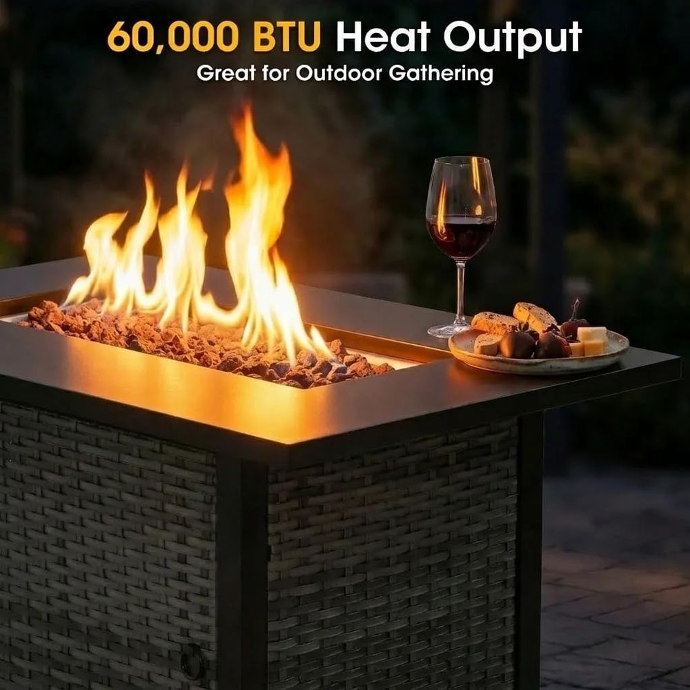5-Piece Patio Furniture Set wi - Outdoor Furniture And Fire Pit 评论和价格