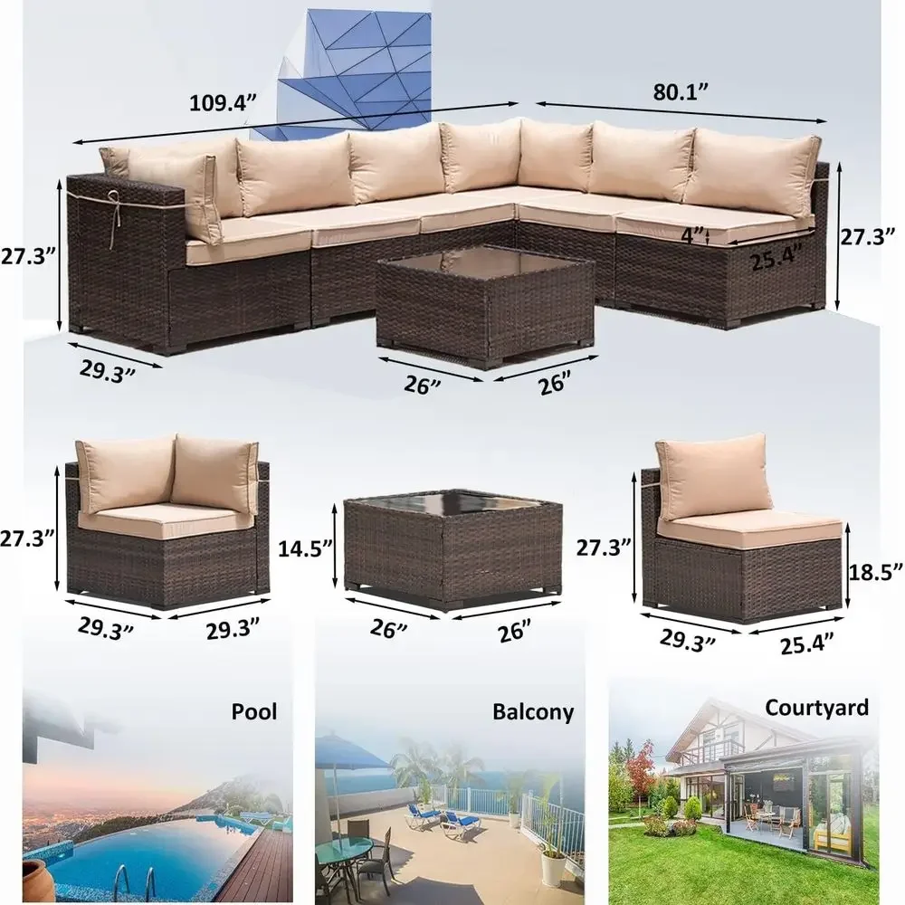 8-Piece Outdoor Patio Furnitur - Outdoor Furniture And Fire Pit 评论和价格