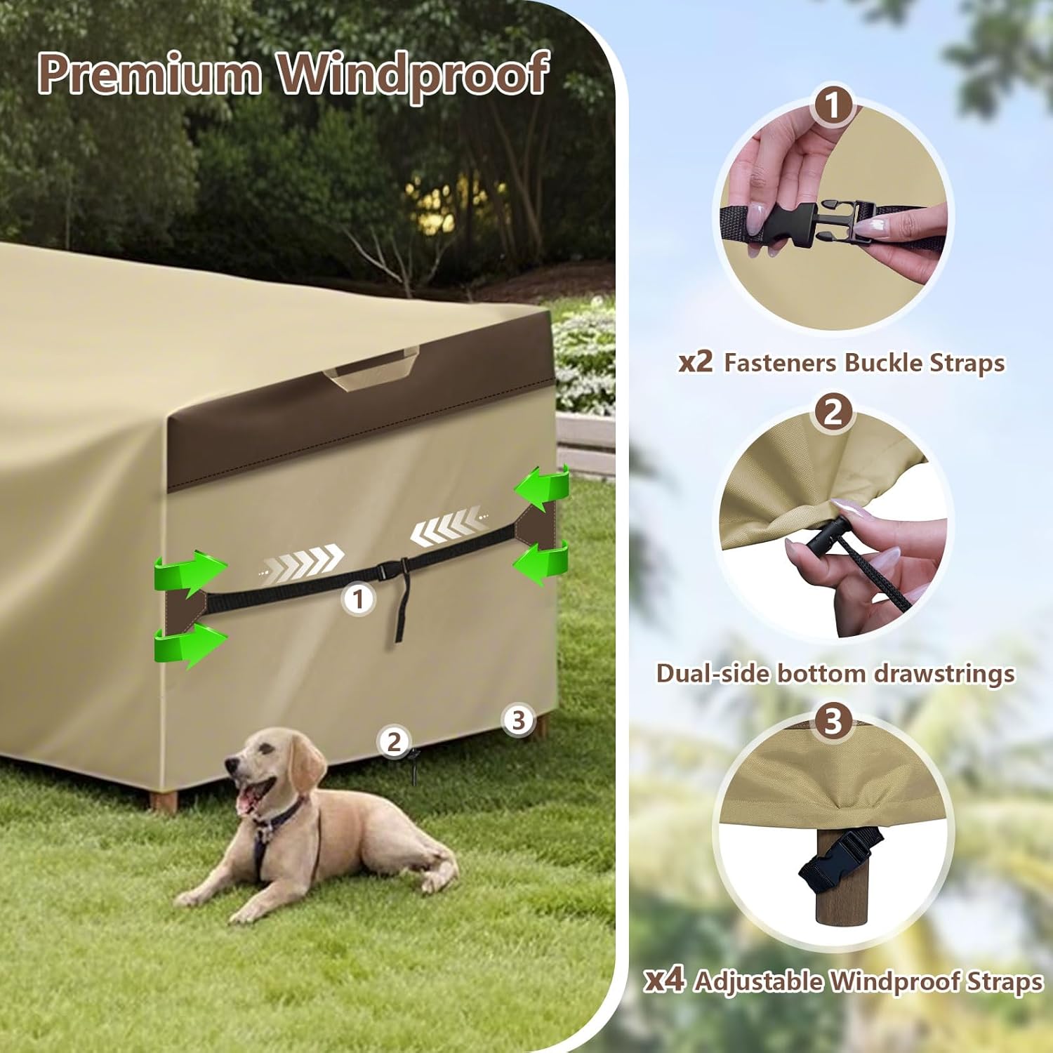 Heavy Duty Outdoor Patio Furni - Outdoor Furniture Covers Waterproof 评论和价格