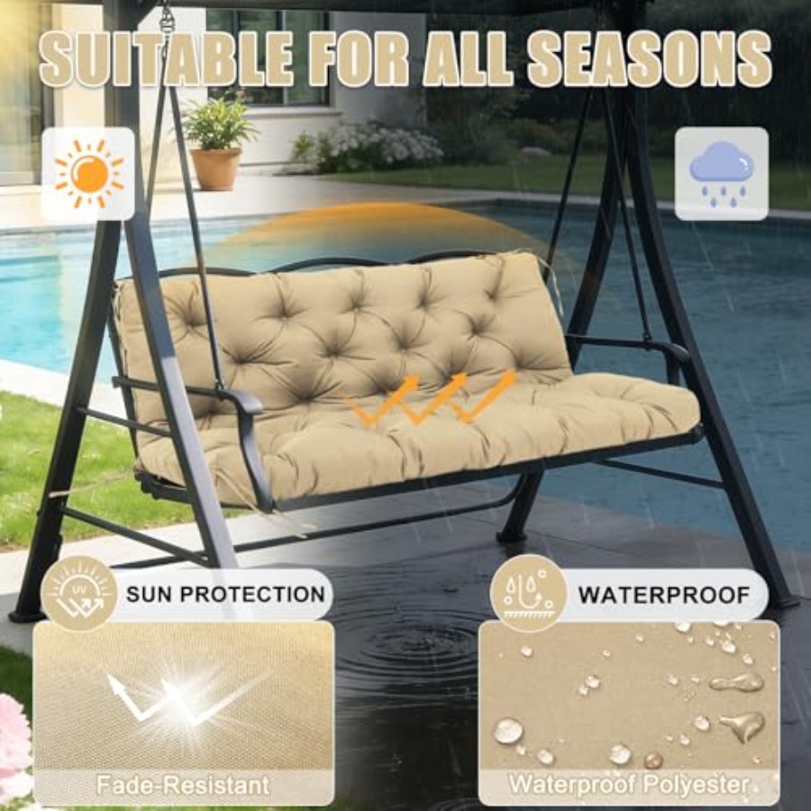 Patio Swing Cushions for Outdo - Outdoor Furniture Quick Dry 评论和价格
