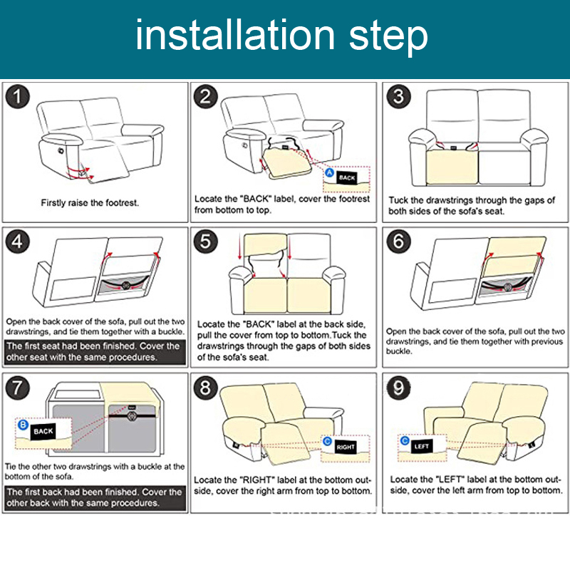 1/2/3 seater Recliner Stretch  - Outdoor Furniture Upholstery 评论和价格