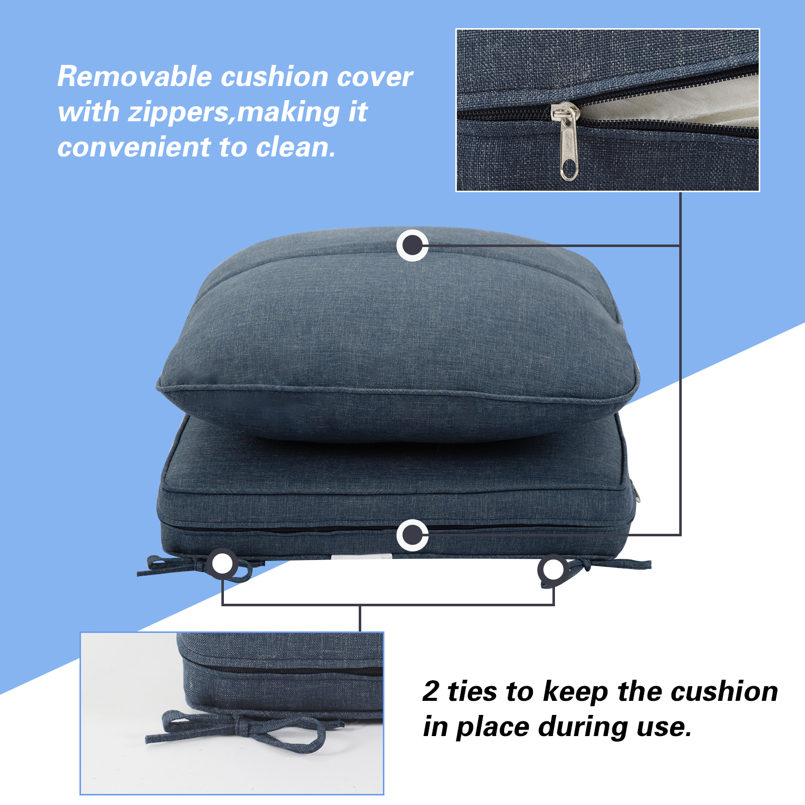 Outdoor Deep Seat Cushions for - Outdoor Furniture Replacement Fabric 评论和价格