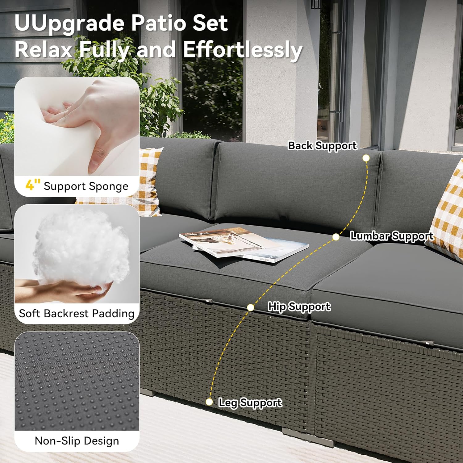 Patio Furniture Set with Fire  - Outdoor Furniture And Fire Pit 评论和价格