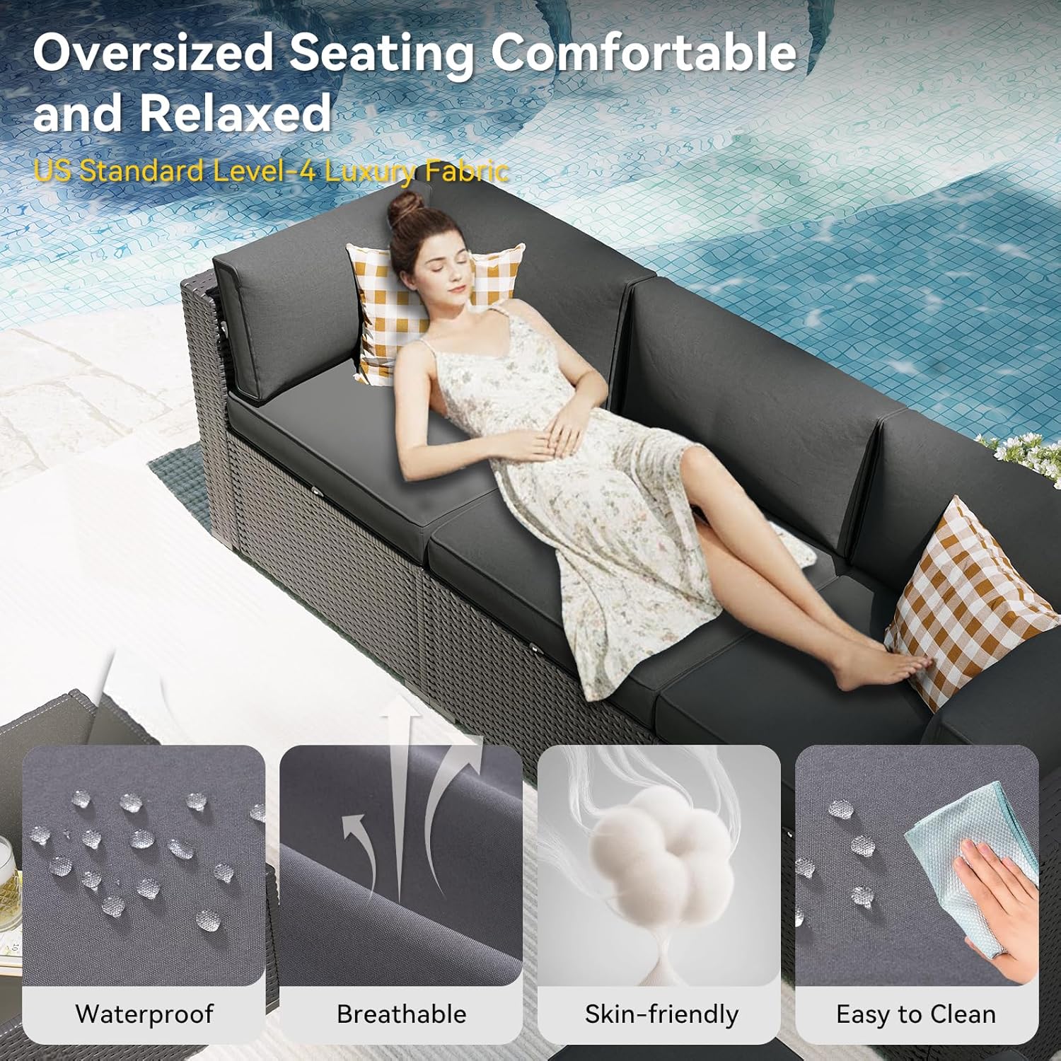 Patio Furniture Set with Fire  - Outdoor Furniture And Fire Pit 评论和价格