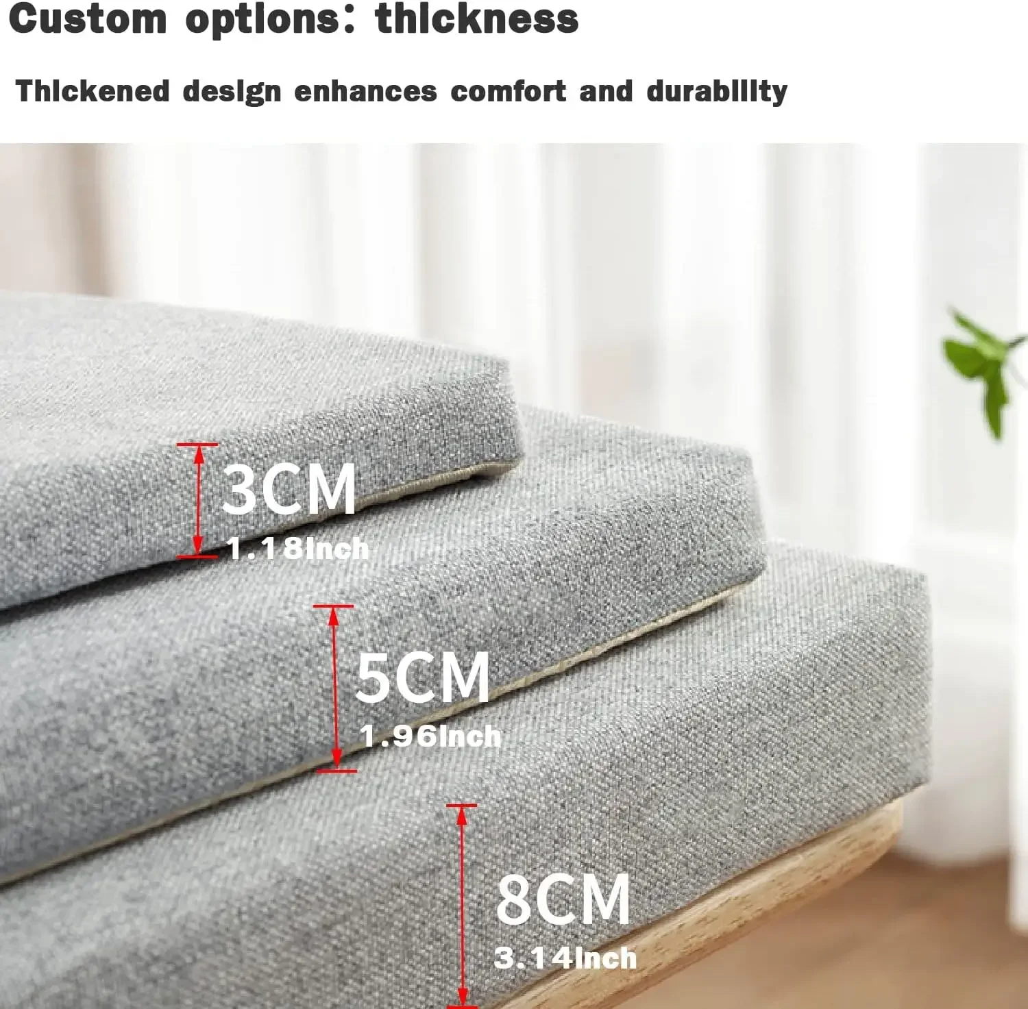 Long Bench Cushions 5cm Chair  - Outdoor Furniture Upholstery 评论和价格
