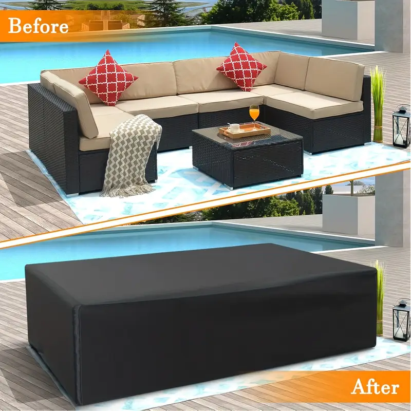 (102-137inch Length) size Outd - Outdoor Furniture Covers Waterproof 评论和价格