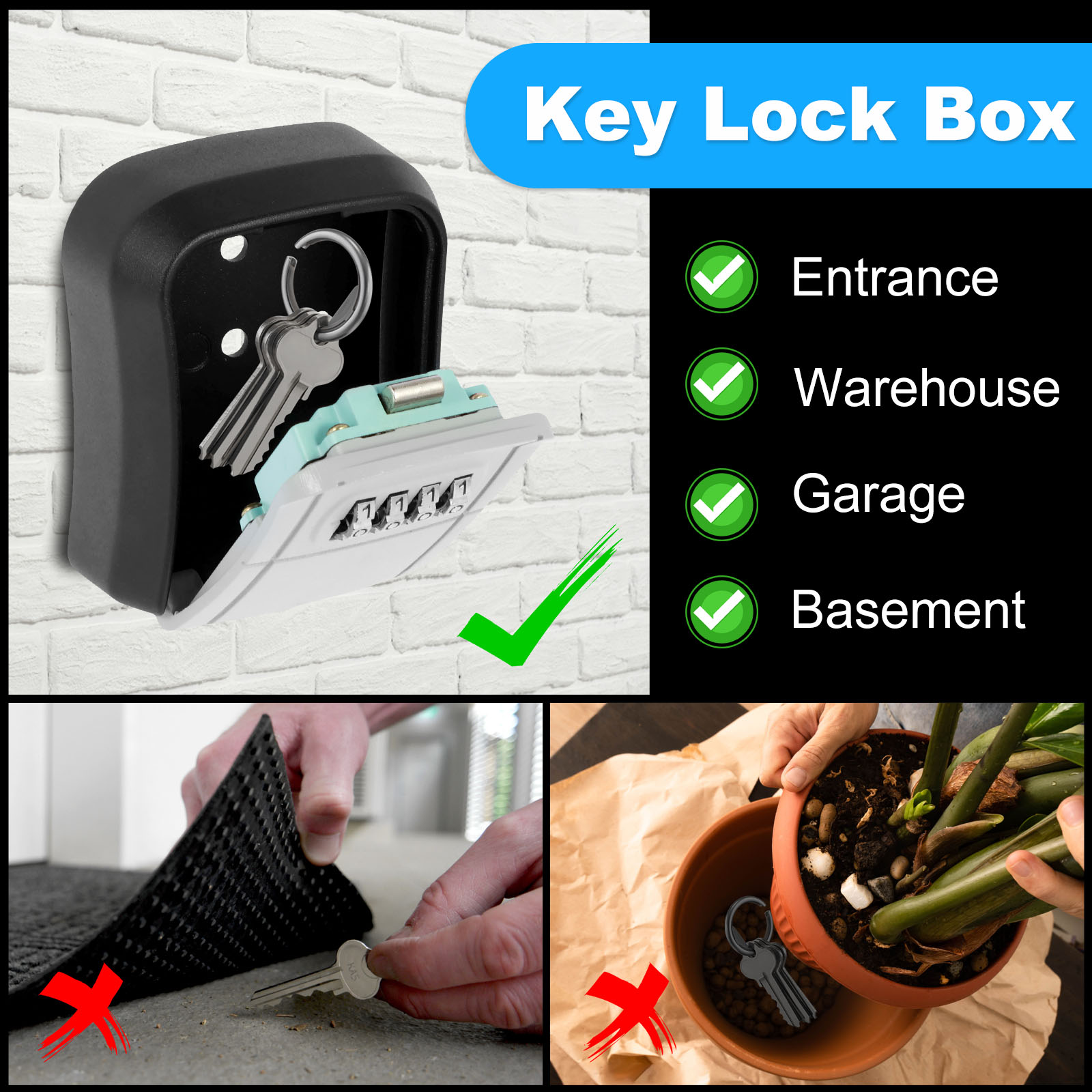Key Safe Box for Outside Wall  - Outdoor Furniture Warehouse 评论和价格
