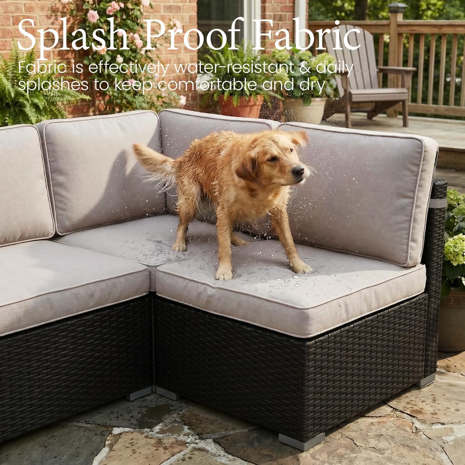 15 Piece Patio Furniture Set w - Outdoor Furniture And Fire Pit 评论和价格