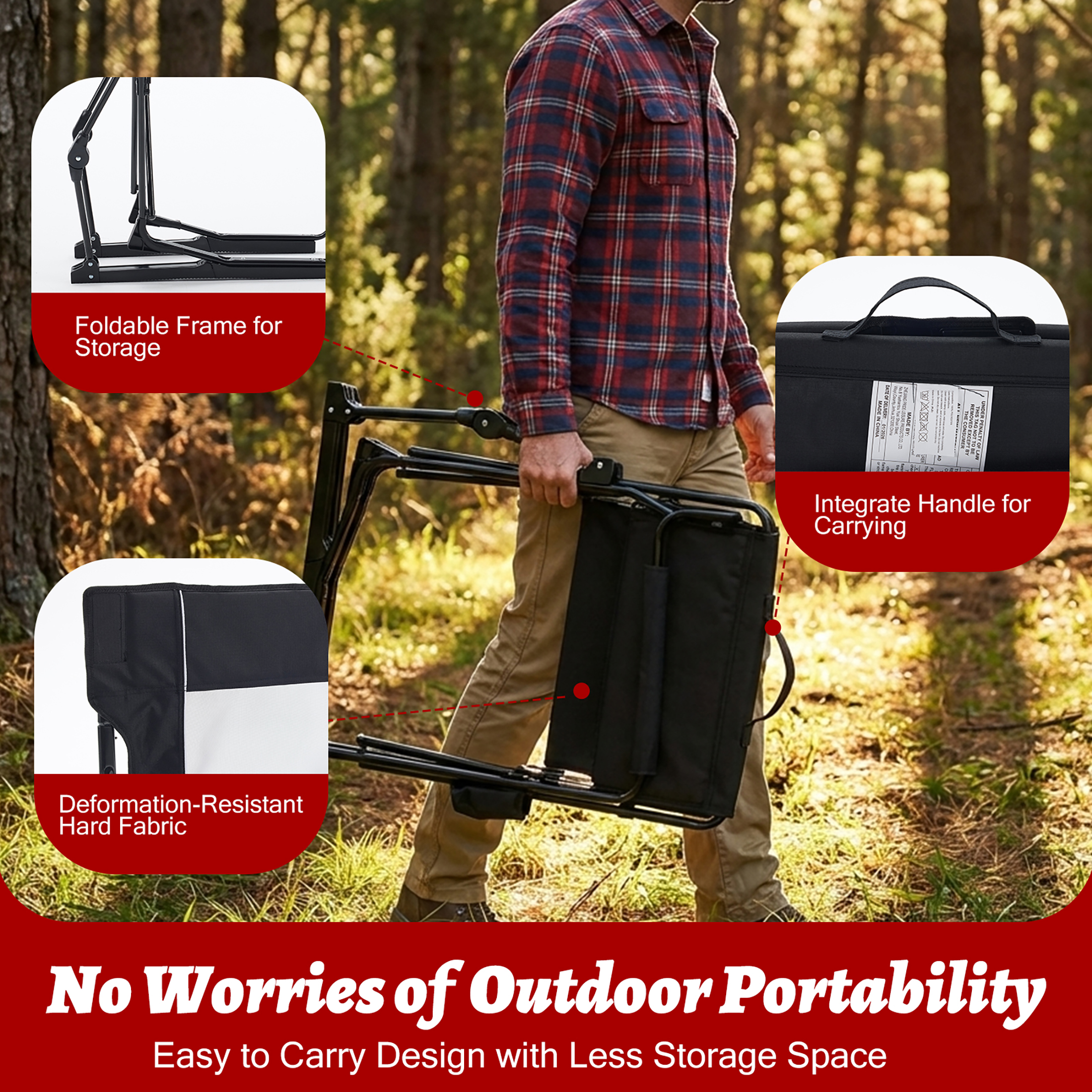 JHK Outdoor Folding Rocking Ch - Outdoor Furniture Replacement Fabric 评论和价格