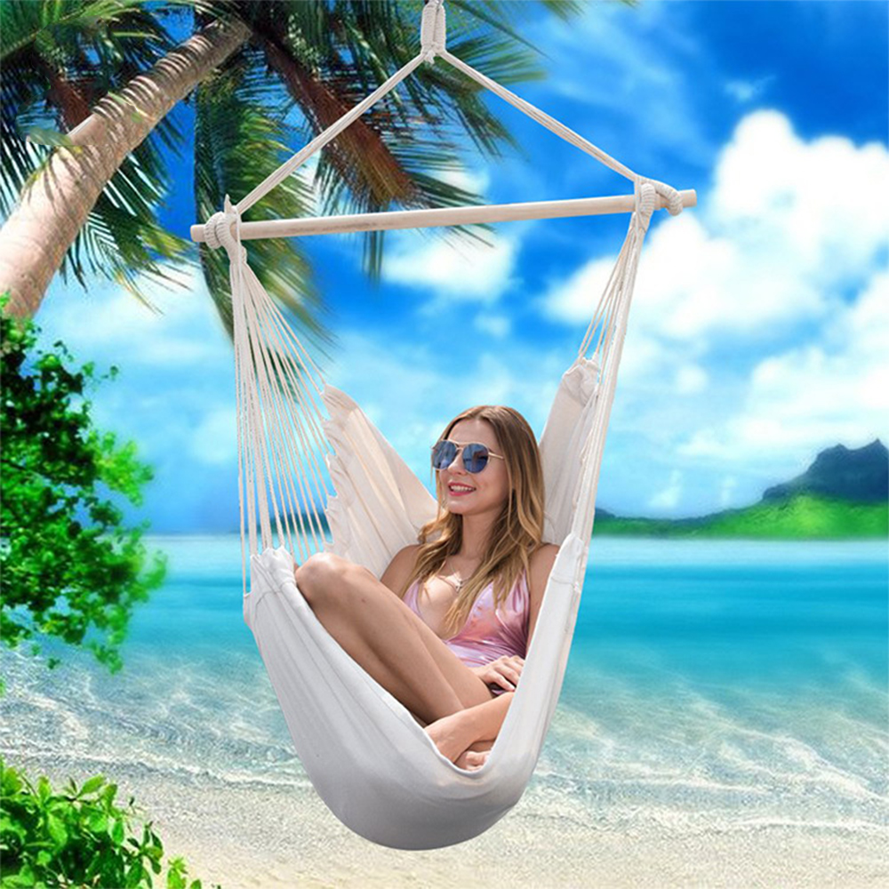 Outdoor Thicken Canvas Hammock - Outdoor Furniture Upholstery 评论和价格