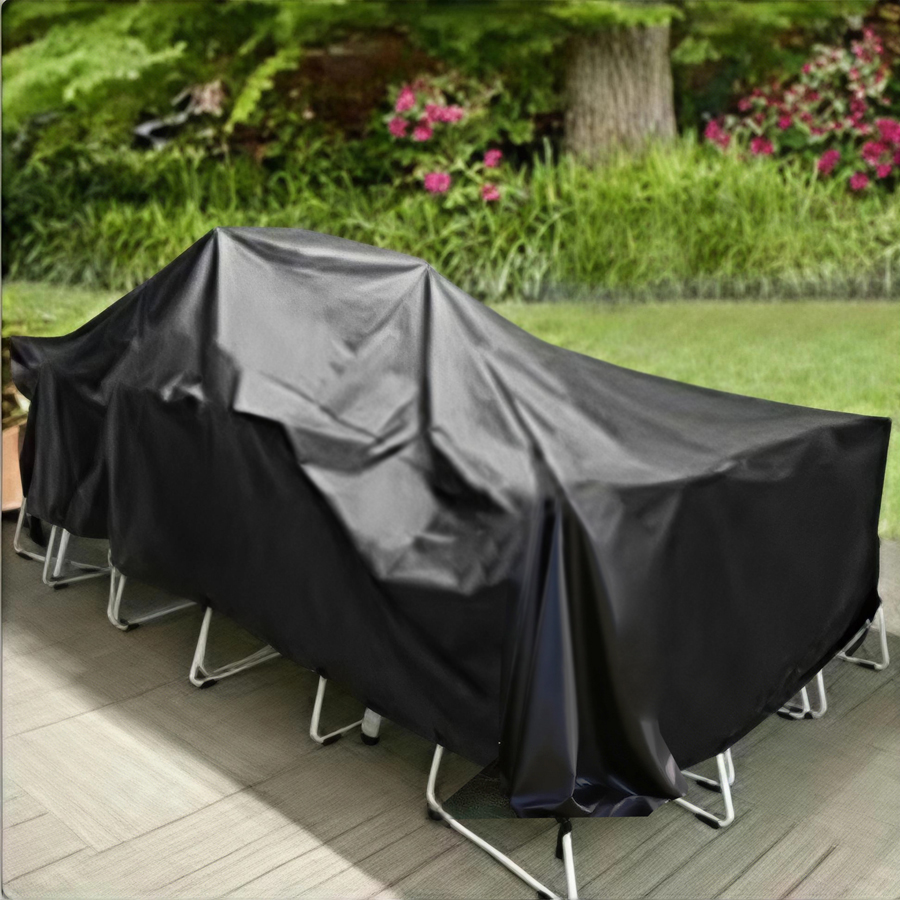 Durable Pure Black PVC Waterpr - Outdoor Furniture Covers Waterproof 评论和价格