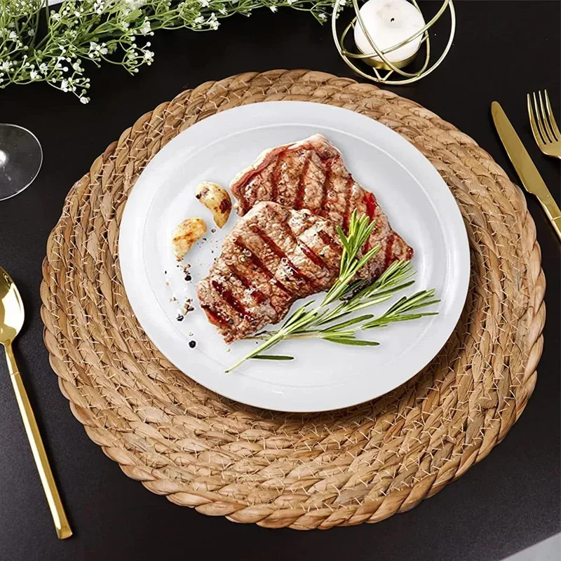 Handwoven Rattan Placemats - H - Outdoor Furniture Cafe 评论和价格