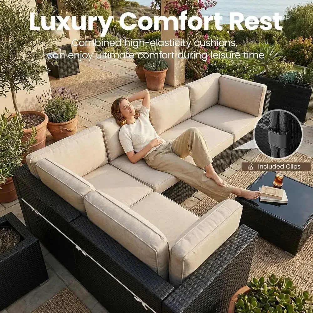 8-Piece Outdoor Patio Furnitur - Outdoor Furniture And Fire Pit 评论和价格