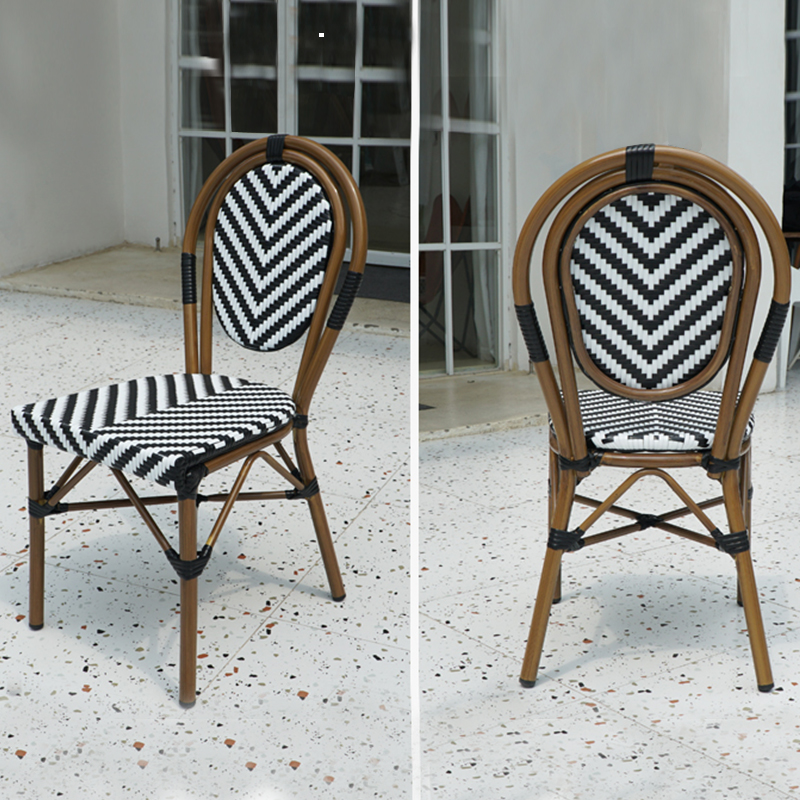 Stackable Rattan Chair French  - Outdoor Furniture Cafe 评论和价格