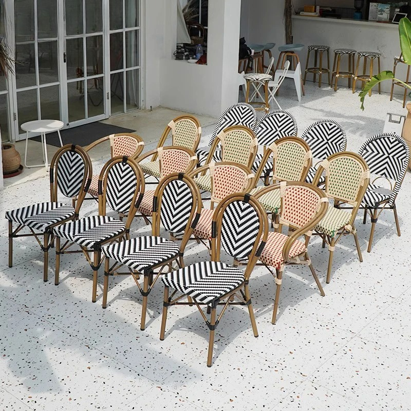 Stackable Rattan Chair French  - Outdoor Furniture Cafe 评论和价格