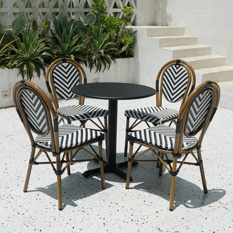 Stackable Rattan Chair French  - Outdoor Furniture Cafe 评论和价格