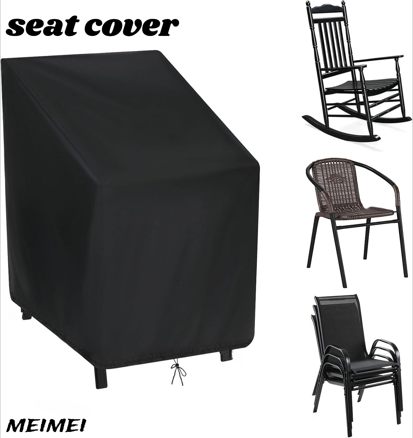 Stacked Chair Dust Cover Stora - Outdoor Furniture Covers Waterproof 评论和价格