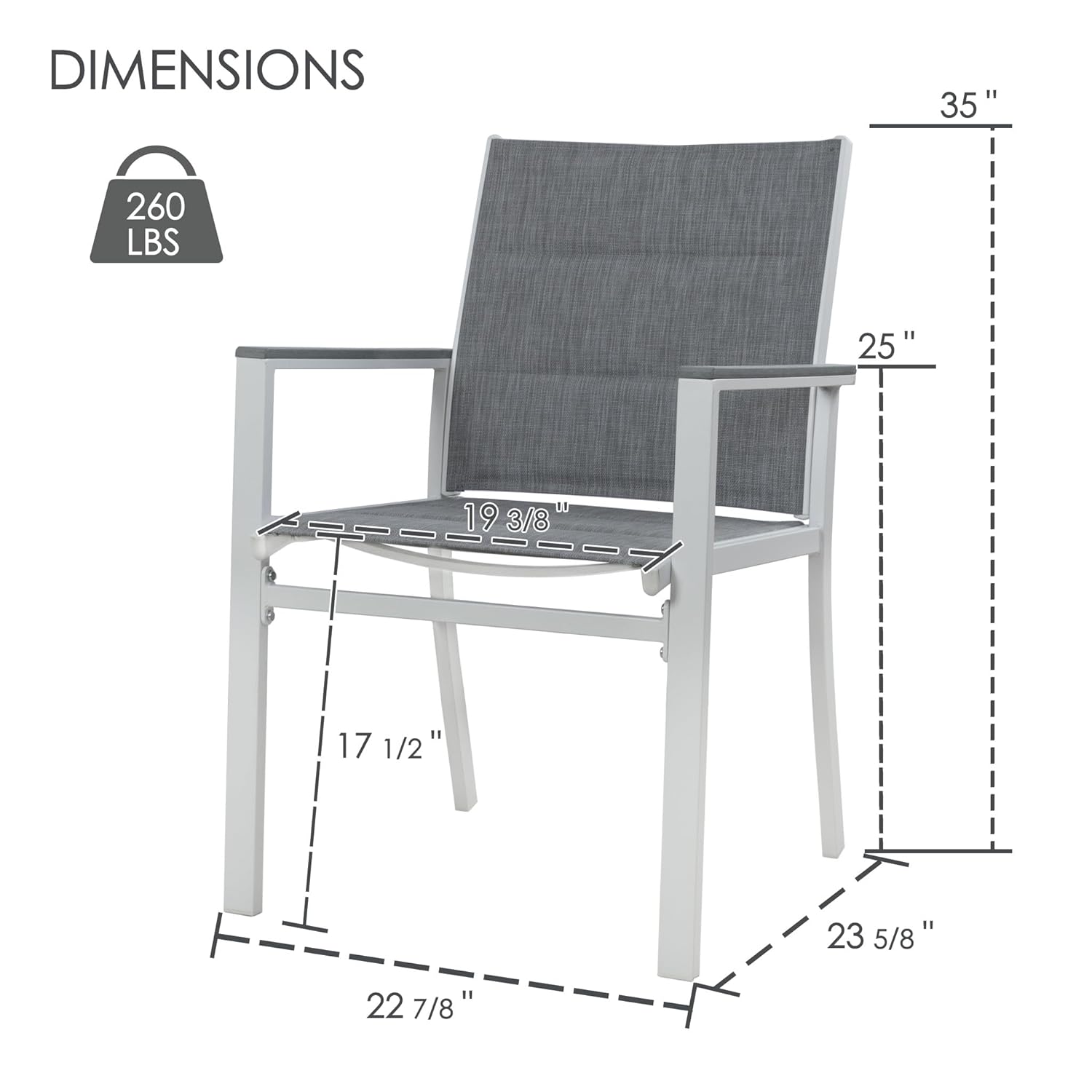 Aluminum Frame Padded Textilen - Outdoor Furniture Quick Dry 评论和价格