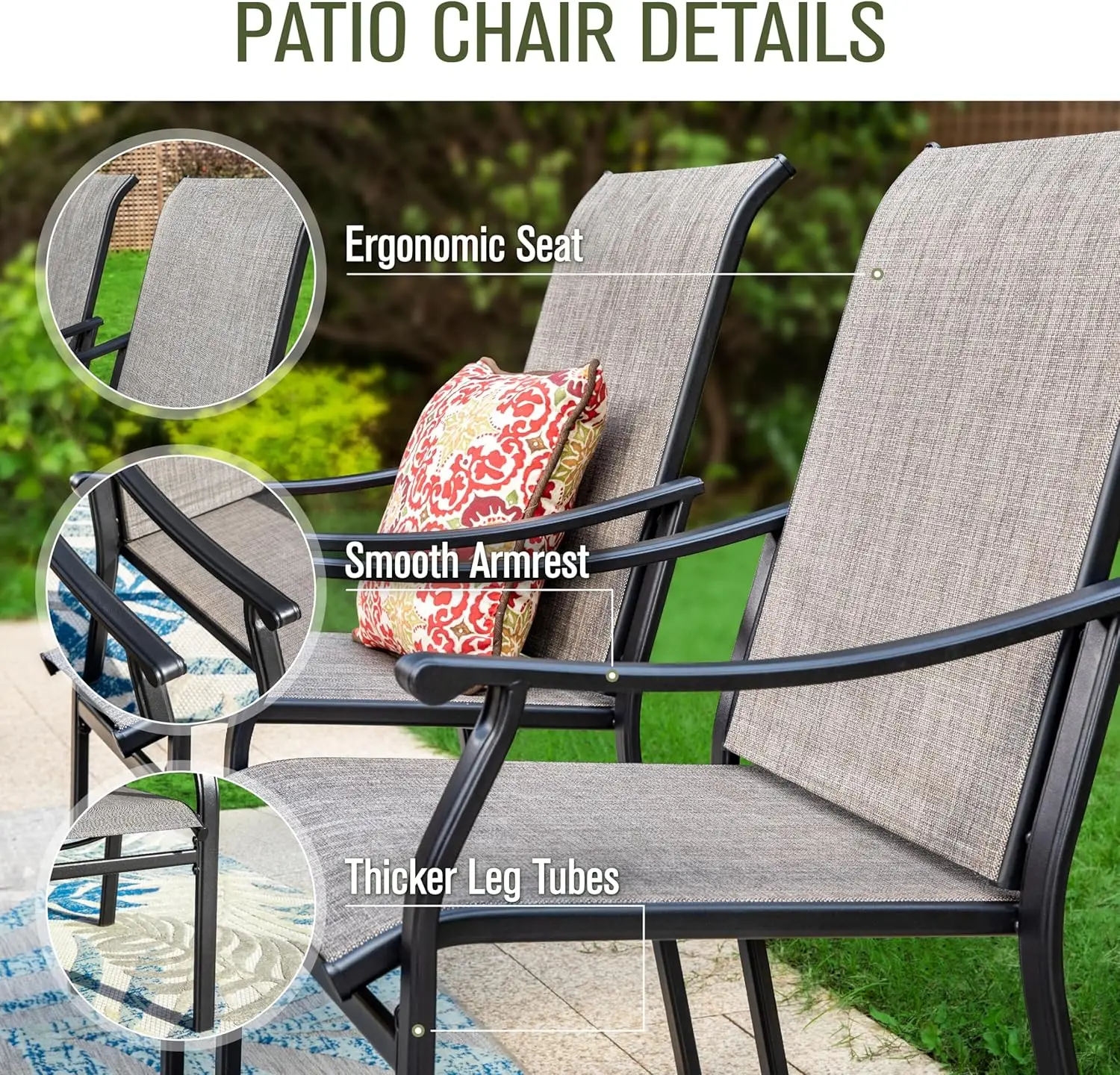 Patio Dining Set 9 Pieces, 8 Q - Outdoor Furniture Quick Dry 评论和价格
