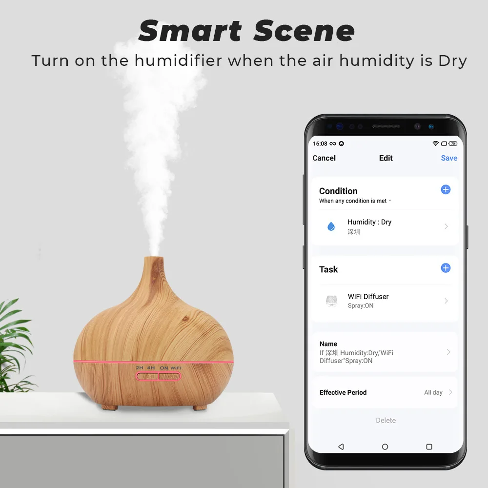 Tuya WiFi Smart Air Humidifier - Outdoor Furniture Oil 评论和价格