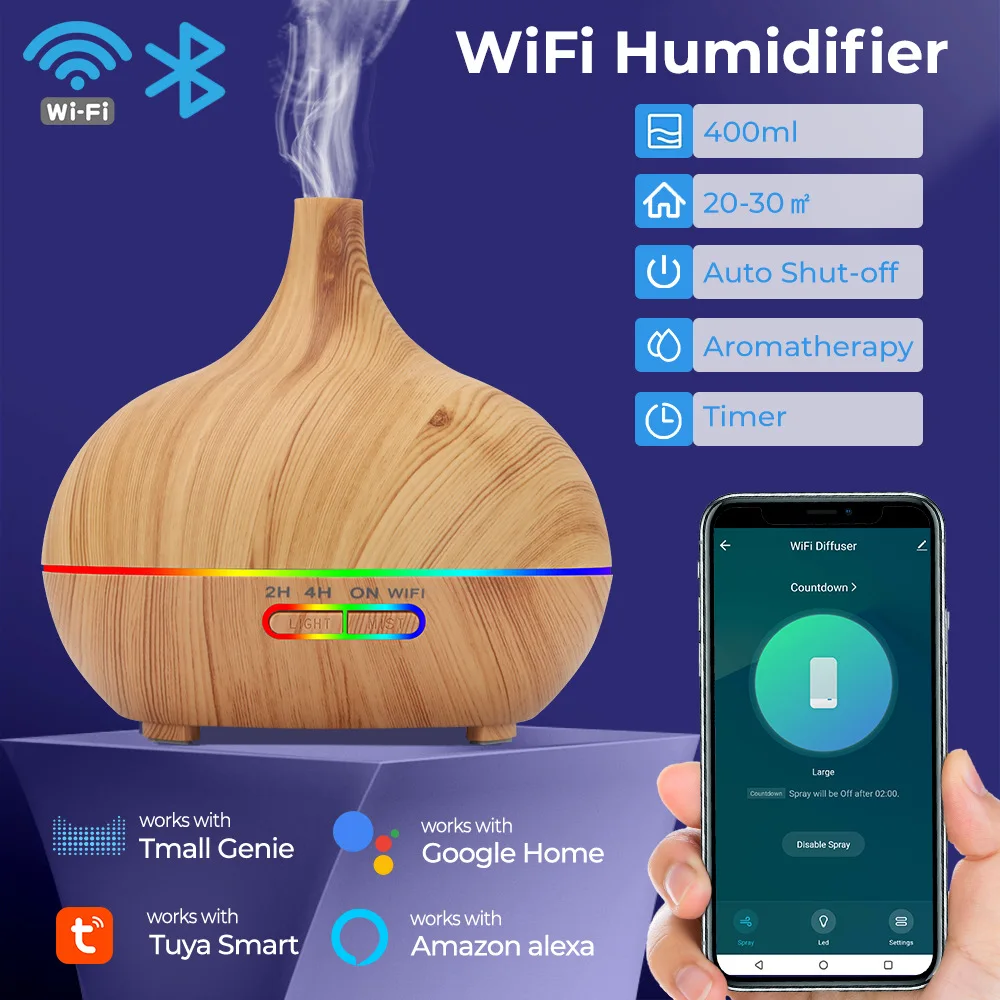 Tuya WiFi Smart Air Humidifier - Outdoor Furniture Oil 评论和价格