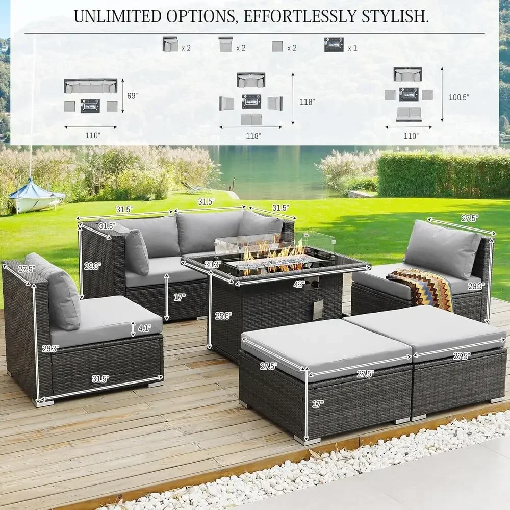 6-Person Weather-Resistant Out - Outdoor Furniture And Fire Pit 评论和价格
