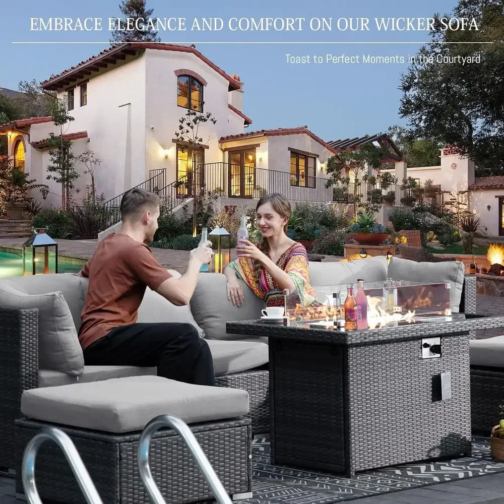 6-Person Weather-Resistant Out - Outdoor Furniture And Fire Pit 评论和价格