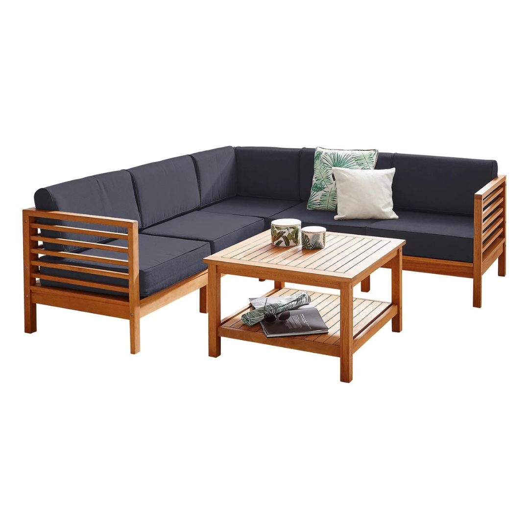 Modern Outdoor Teak Wood Sofa  - Outdoor Furniture Warehouse 评论和价格